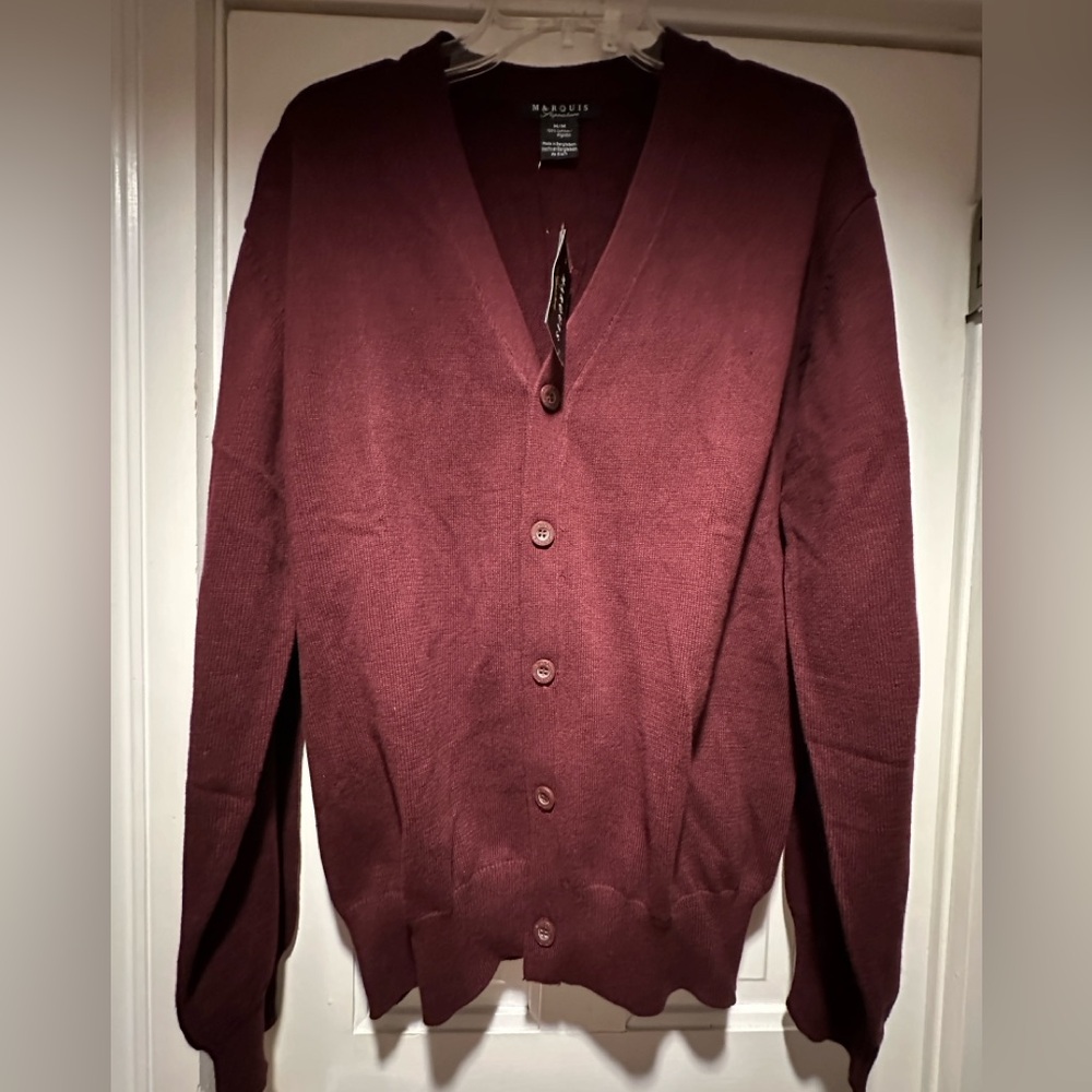 Marquise Men's Cardigan Vneck Sweater